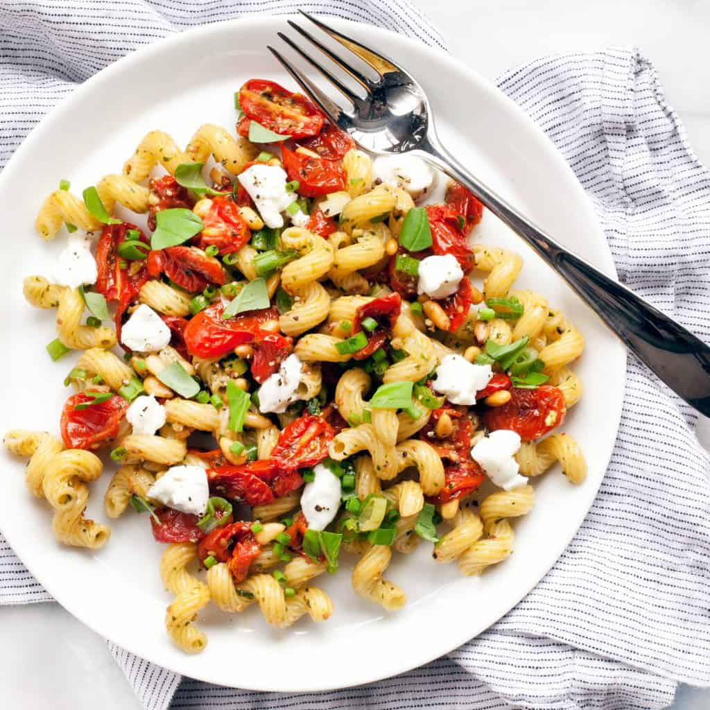 Roasted Tomato and Garlic Pasta Salad Last Ingredient