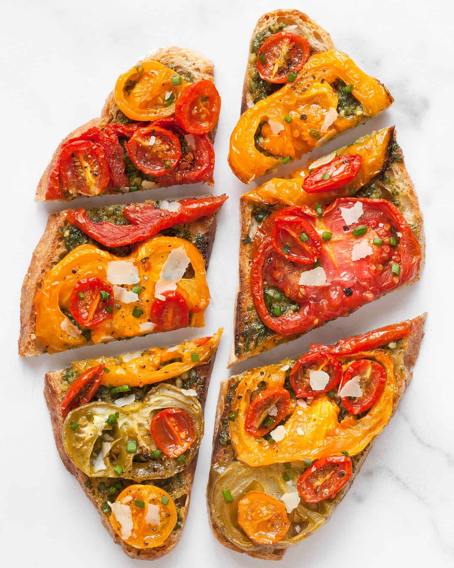 Tomato Pesto Tartine with FastRoasted Tomatoes Last Ingredient