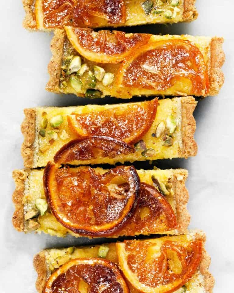 Lemon Pistachio Tart with Candied Lemons Last Ingredient