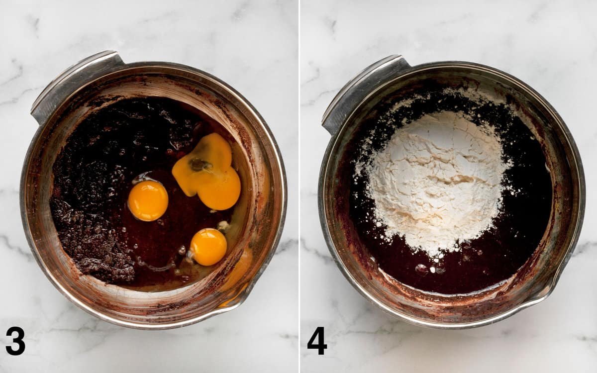 One-Bowl Salted Fudge Brownies - Last Ingredient