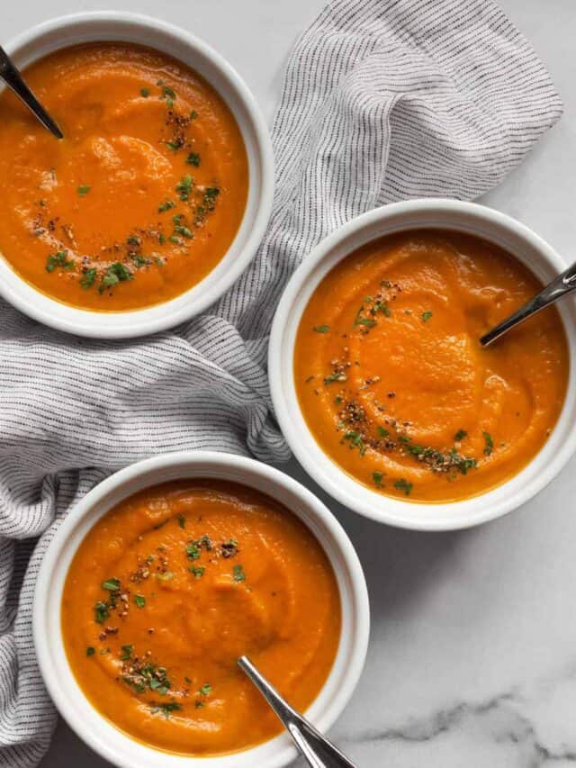 Easy Roasted Carrot Soup Last Ingredient