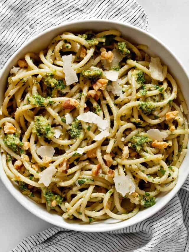 Parsley Pesto Pasta Last Ingredient