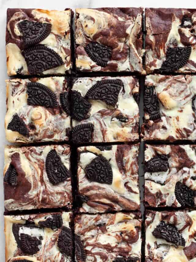 Oreo Cream Cheese Brownies Last Ingredient