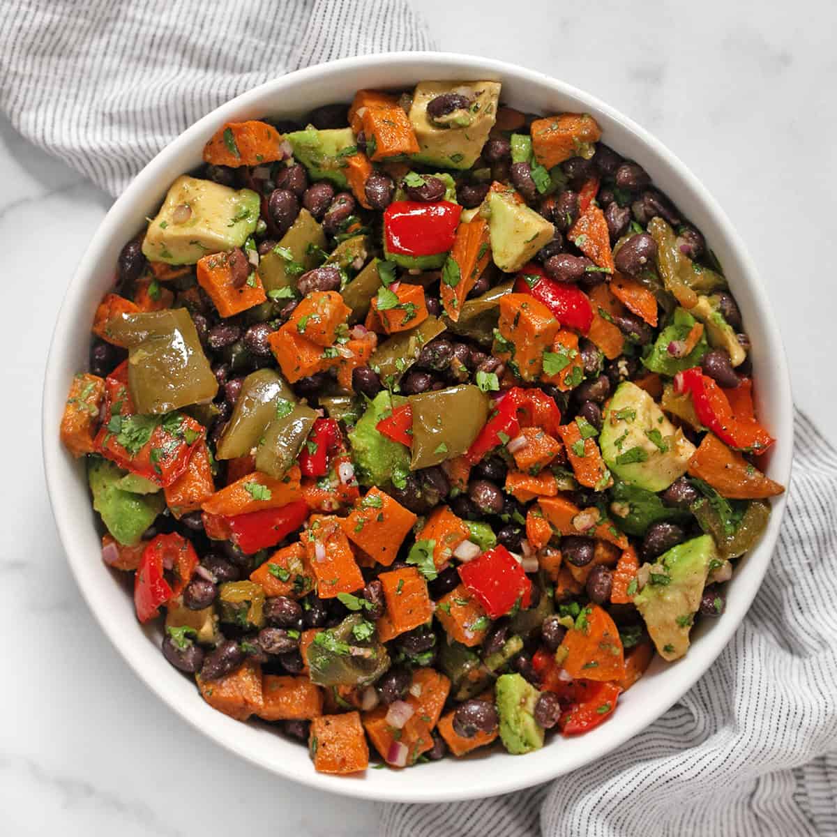 Roasted Sweet Potato Salad with Black Beans - Last Ingredient
