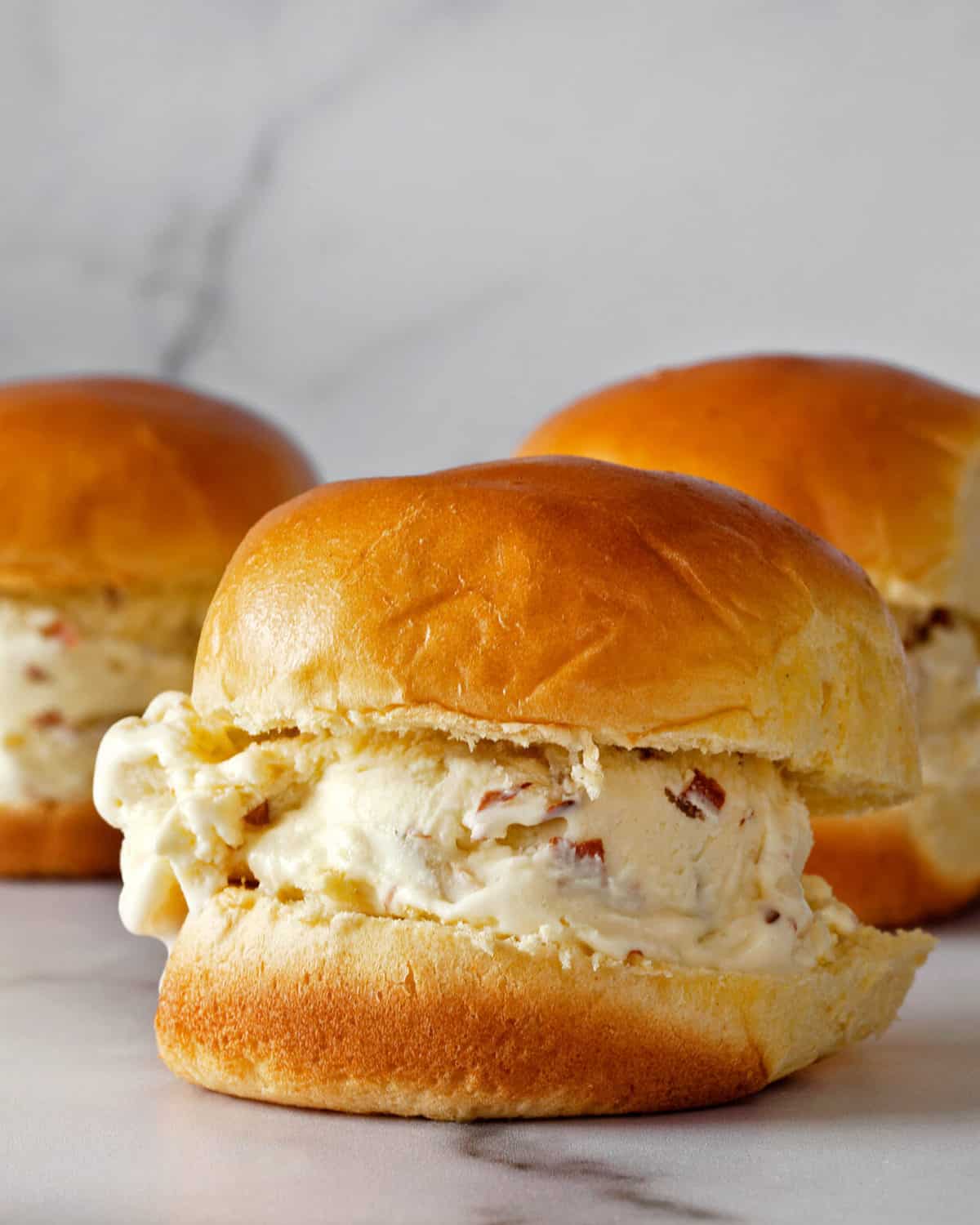 Brioche Ice Cream Sandwiches with Almond Ice Cream Last Ingredient