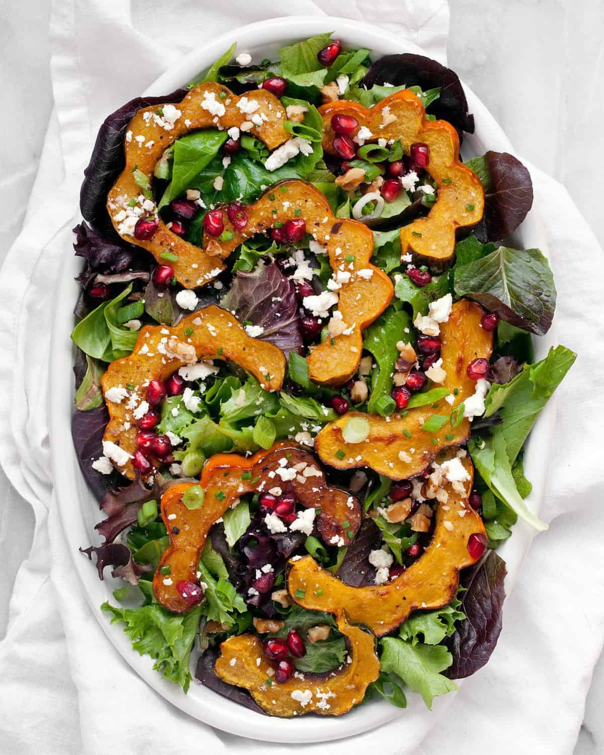 Acorn Squash Salad with Pomegranate & Walnuts Last Ingredient