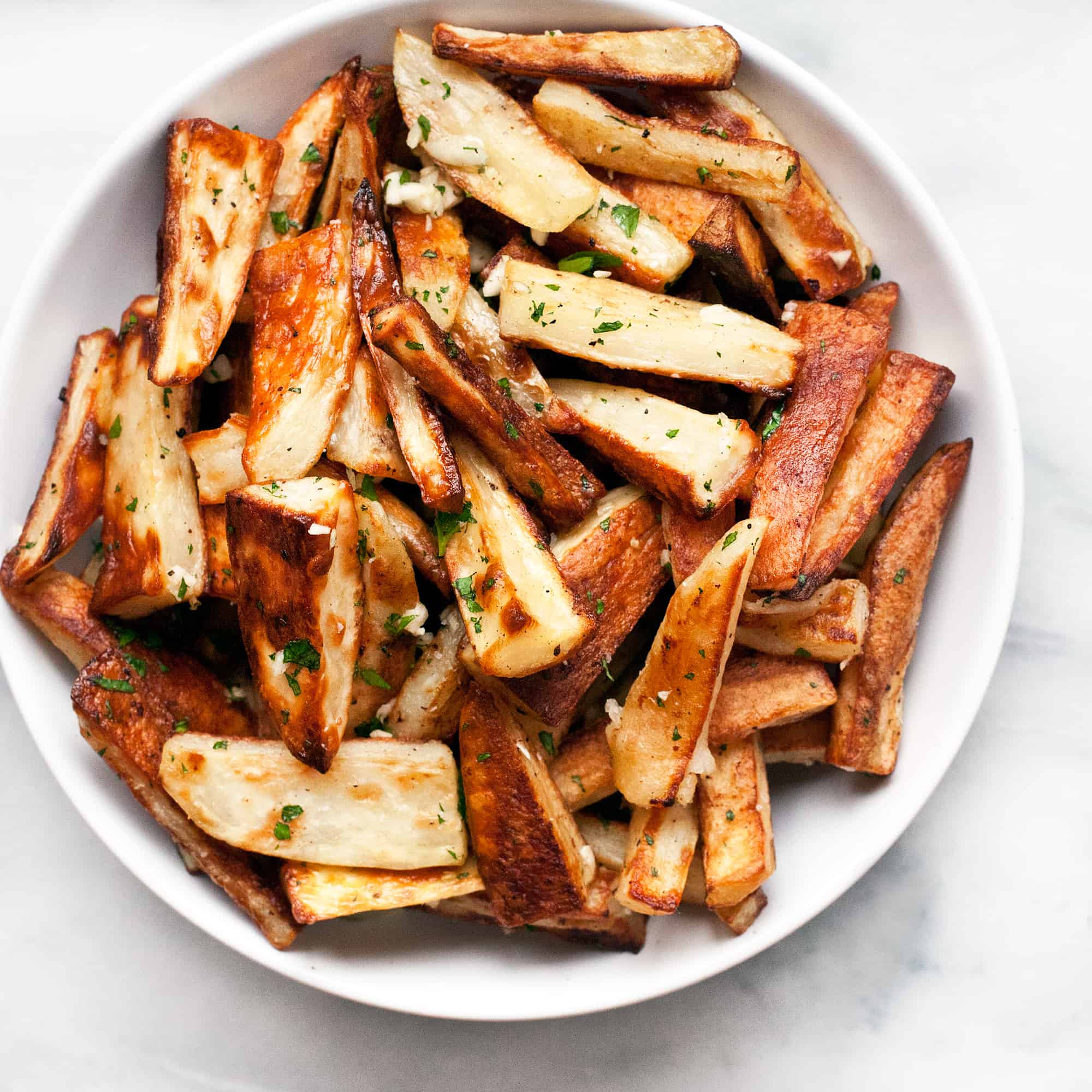 Oven-Baked Garlic French Fries with Parsley | Last Ingredient