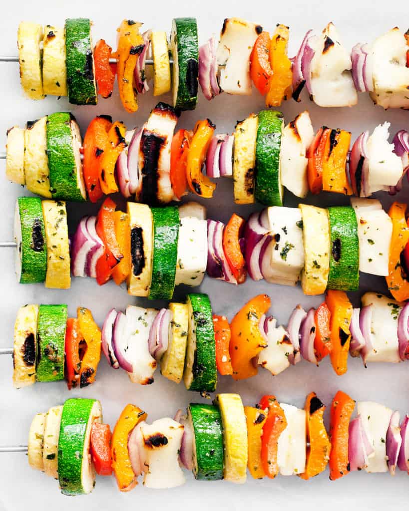 Halloumi Veggie Skewers