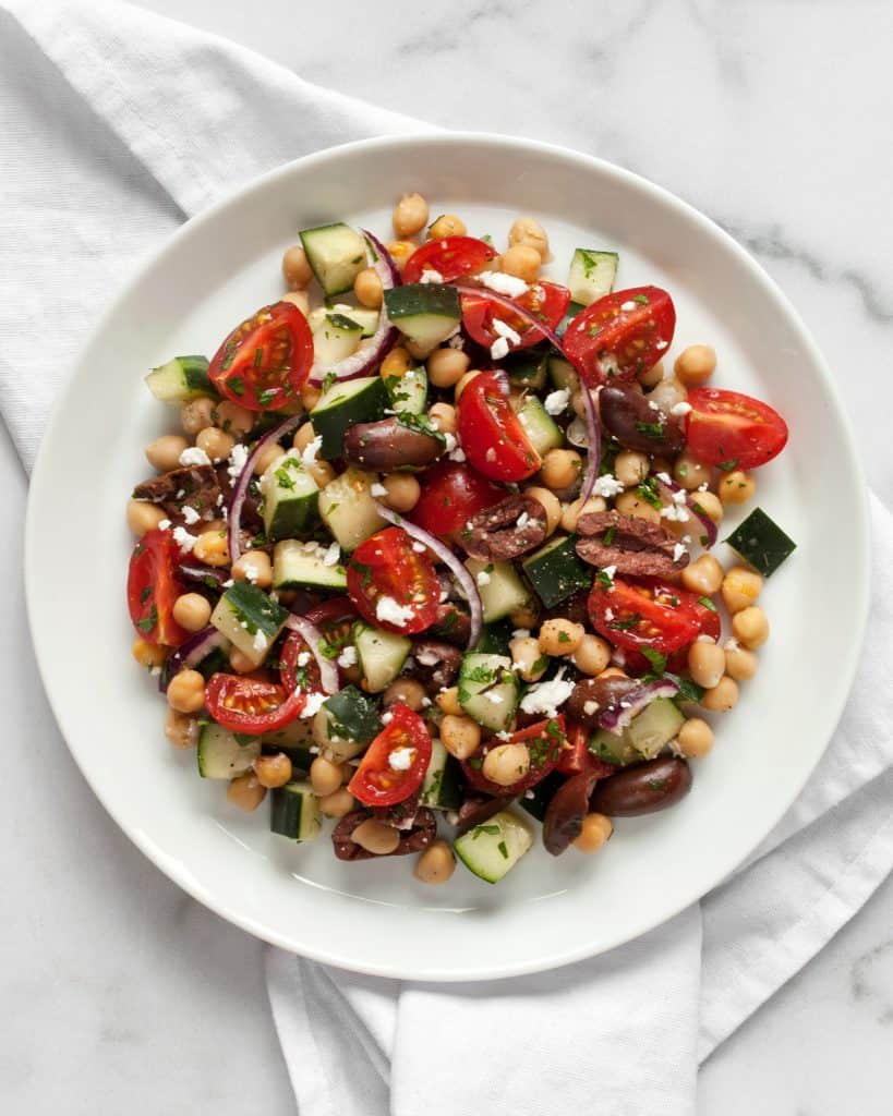 Chickpea Greek Salad