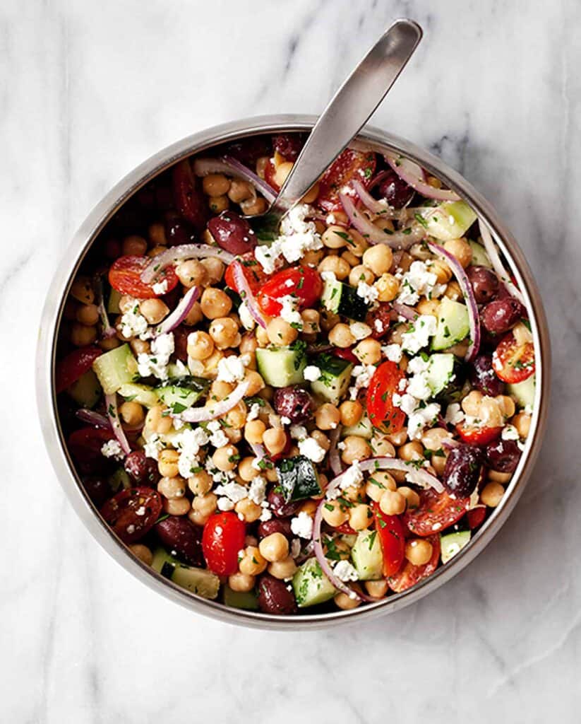 Chickpea Greek Salad