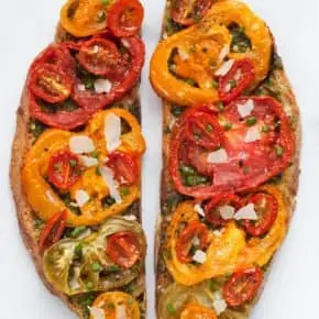 Tomato Pesto Tartine