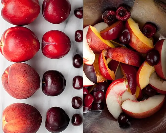 Stone Fruit Caprese