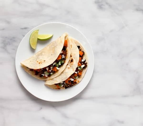 Sweet Potato Chorizo Tacos