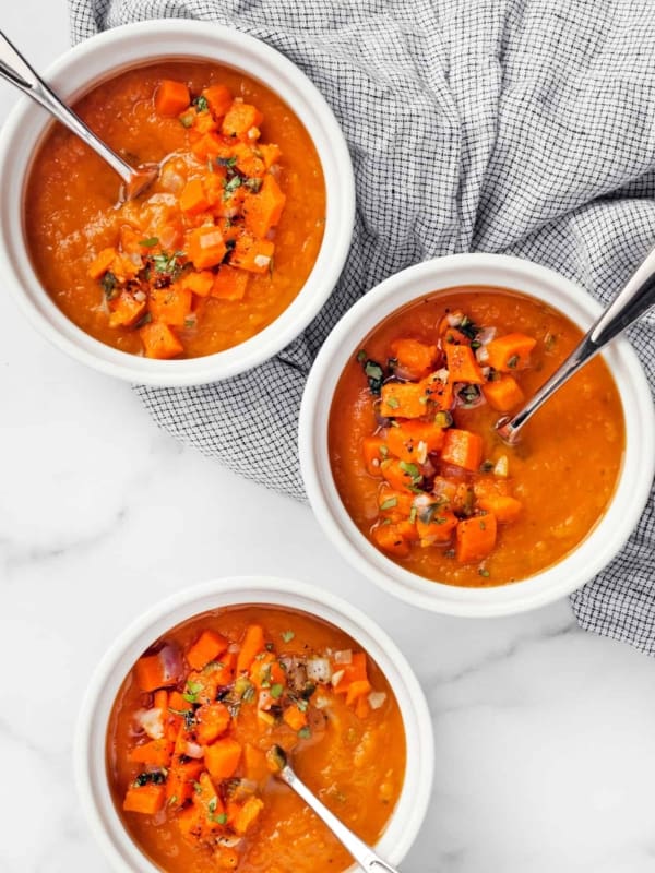 Sweet Potato Poblano Soup