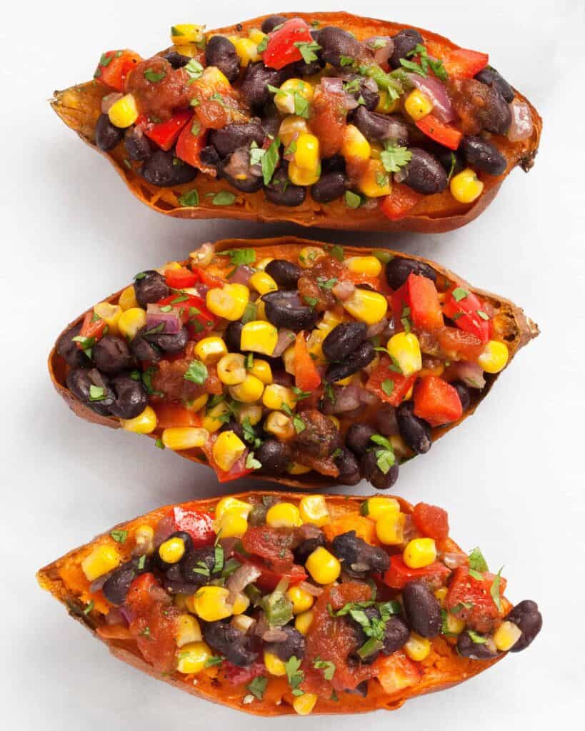 Loaded Southwestern Sweet Potatoes