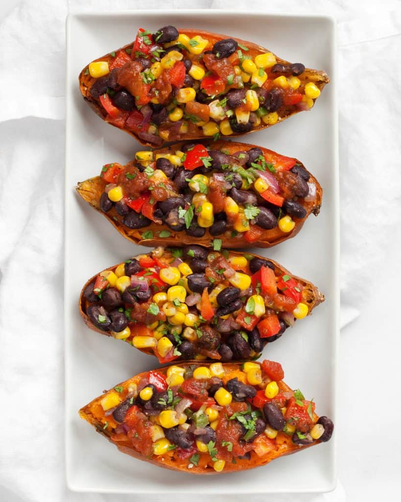 Loaded Southwestern Sweet Potatoes