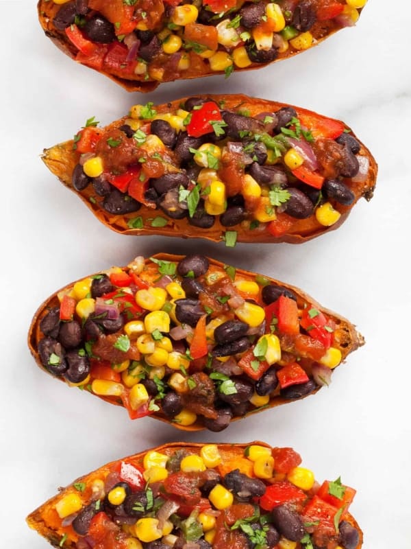 Loaded Southwestern Sweet Potatoes