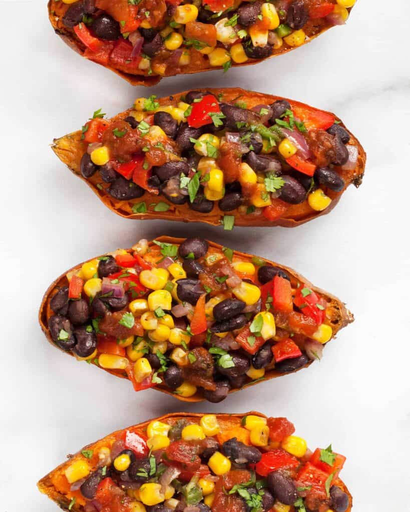 Loaded Southwestern Sweet Potatoes