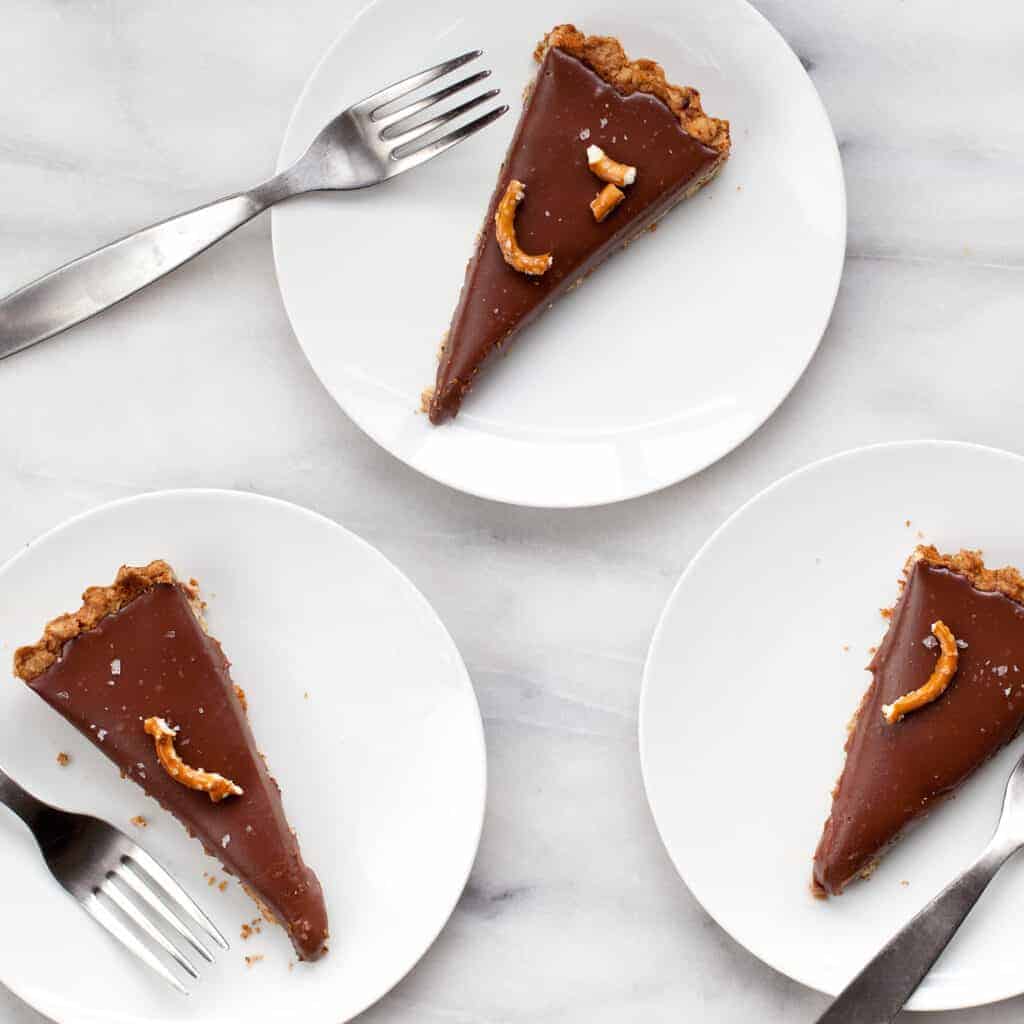 Milk Chocolate Pretzel Tart