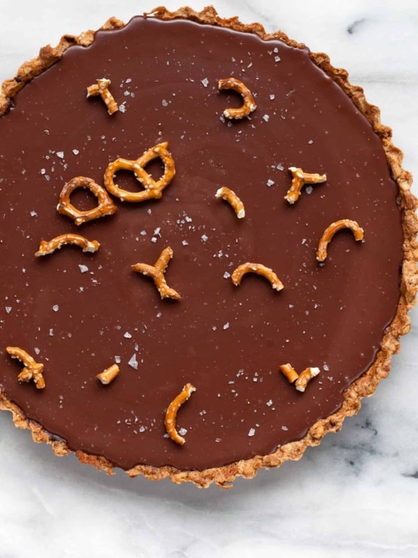 Milk Chocolate Pretzel Tart