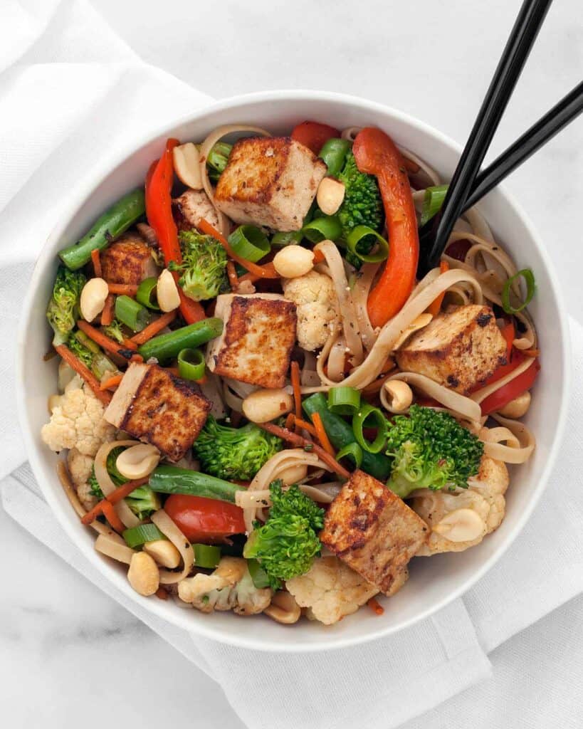 Mixed Veggie Tofu Stir-Fry