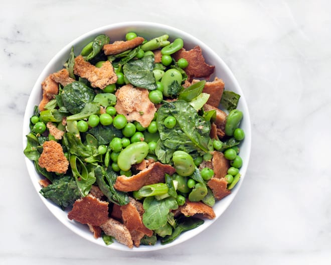 Fava Bean & Pea Fattoush