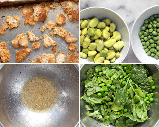 Fava Bean & Pea Fattoush