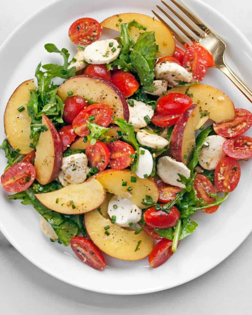 Peach Tomato Salad