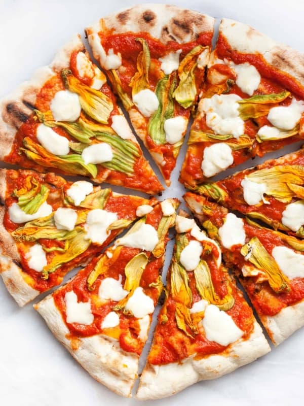 Squash Blossom Pizza