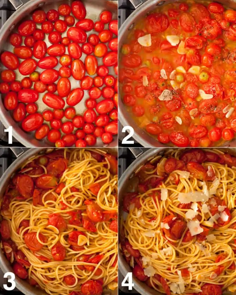 How to make burst tomato pasta