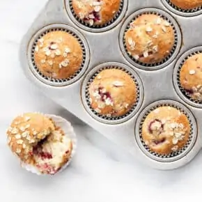 Raspberry Spelt Muffins