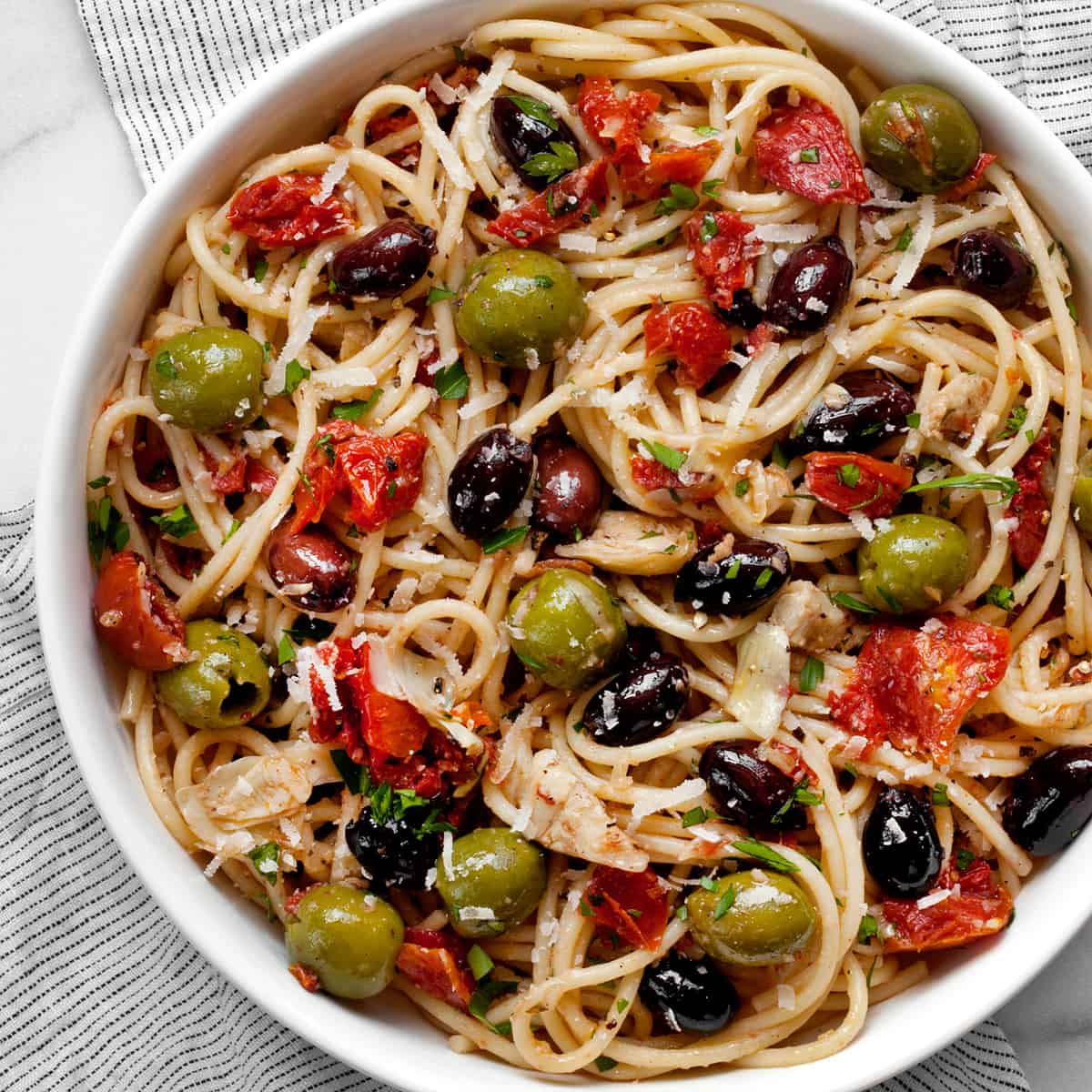 Quick & Easy Antipasto Pasta Last Ingredient