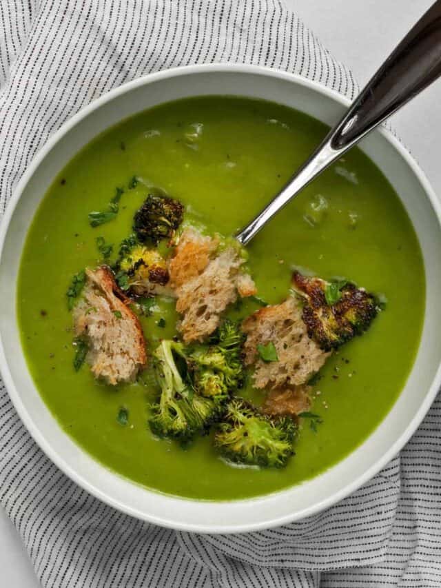 Easy Vegan Broccoli Soup Last Ingredient