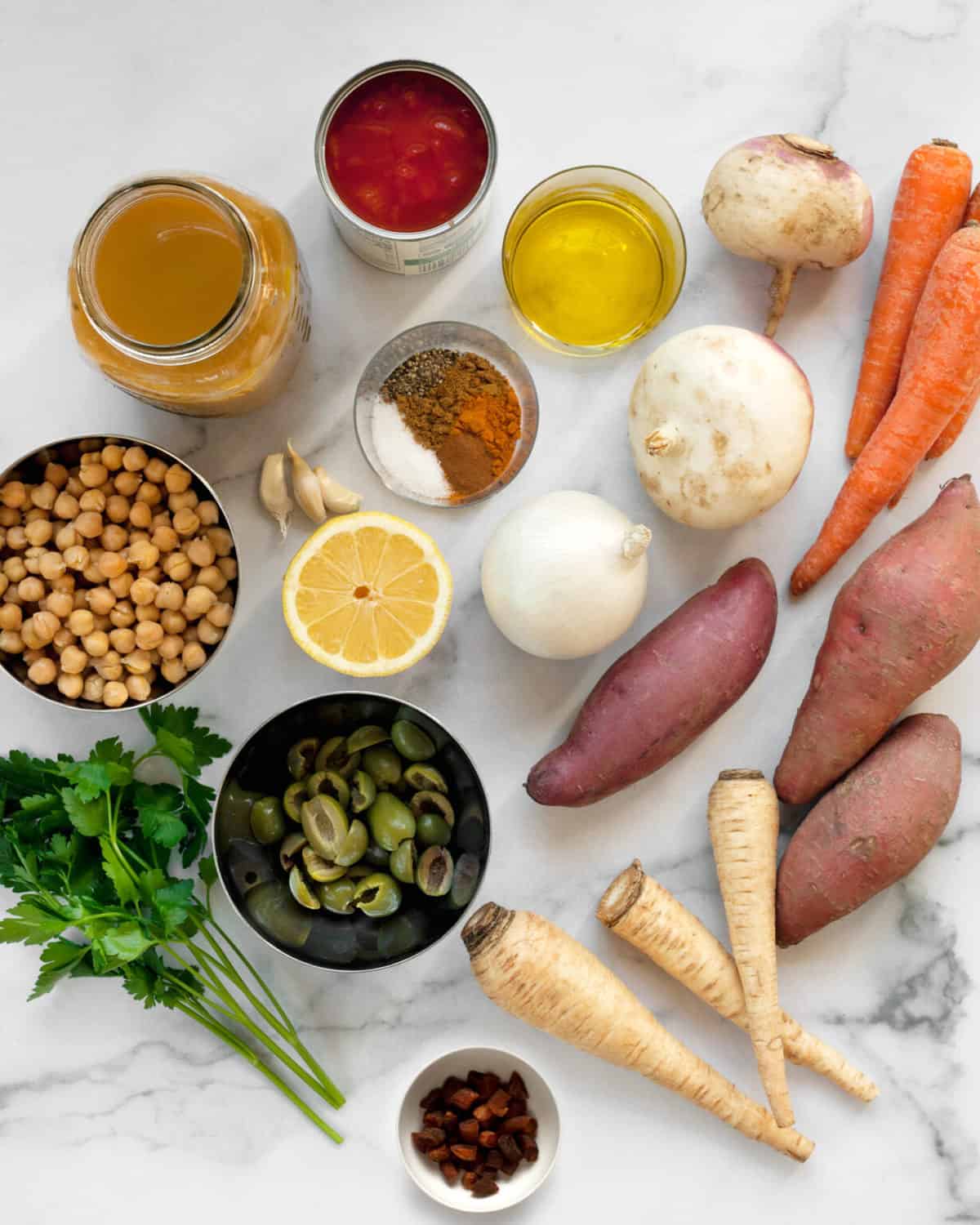 Root Vegetable Tagine with Sweet Potatoes and Carrots Last Ingredient