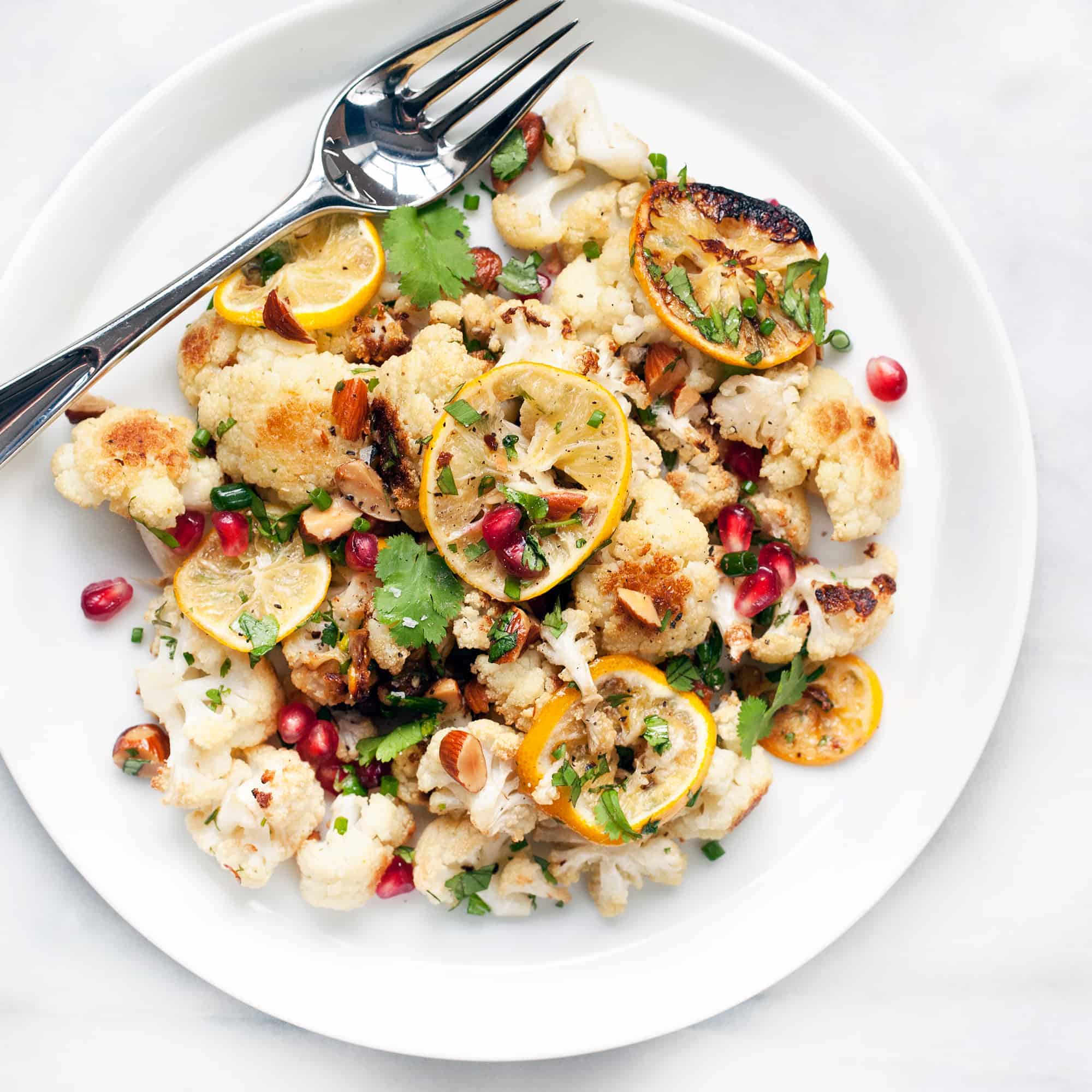 Roasted Cauliflower Meyer Lemon Salad