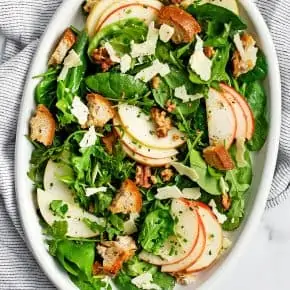 Apple Walnut Rye Salad