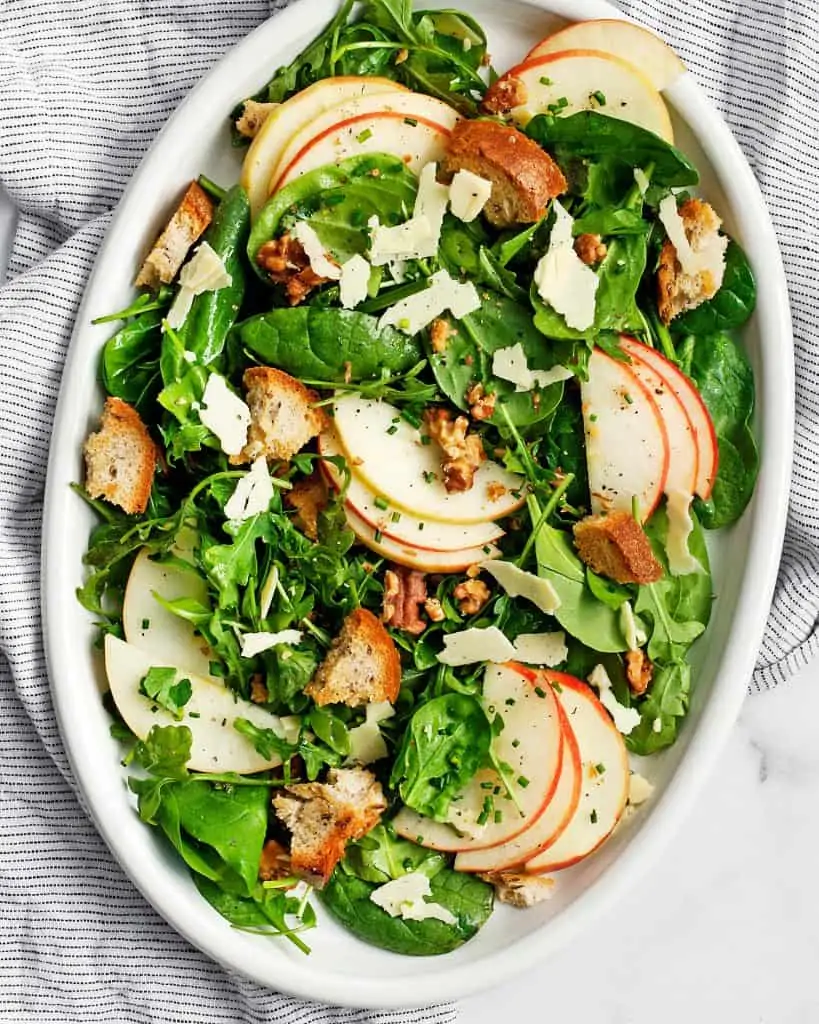 Apple Walnut Rye Salad