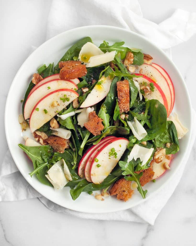 Apple Walnut Rye Salad