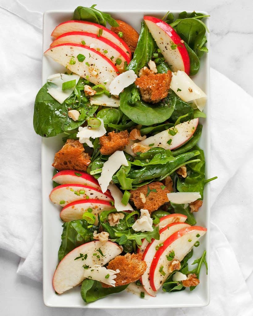 Apple Walnut Rye Salad