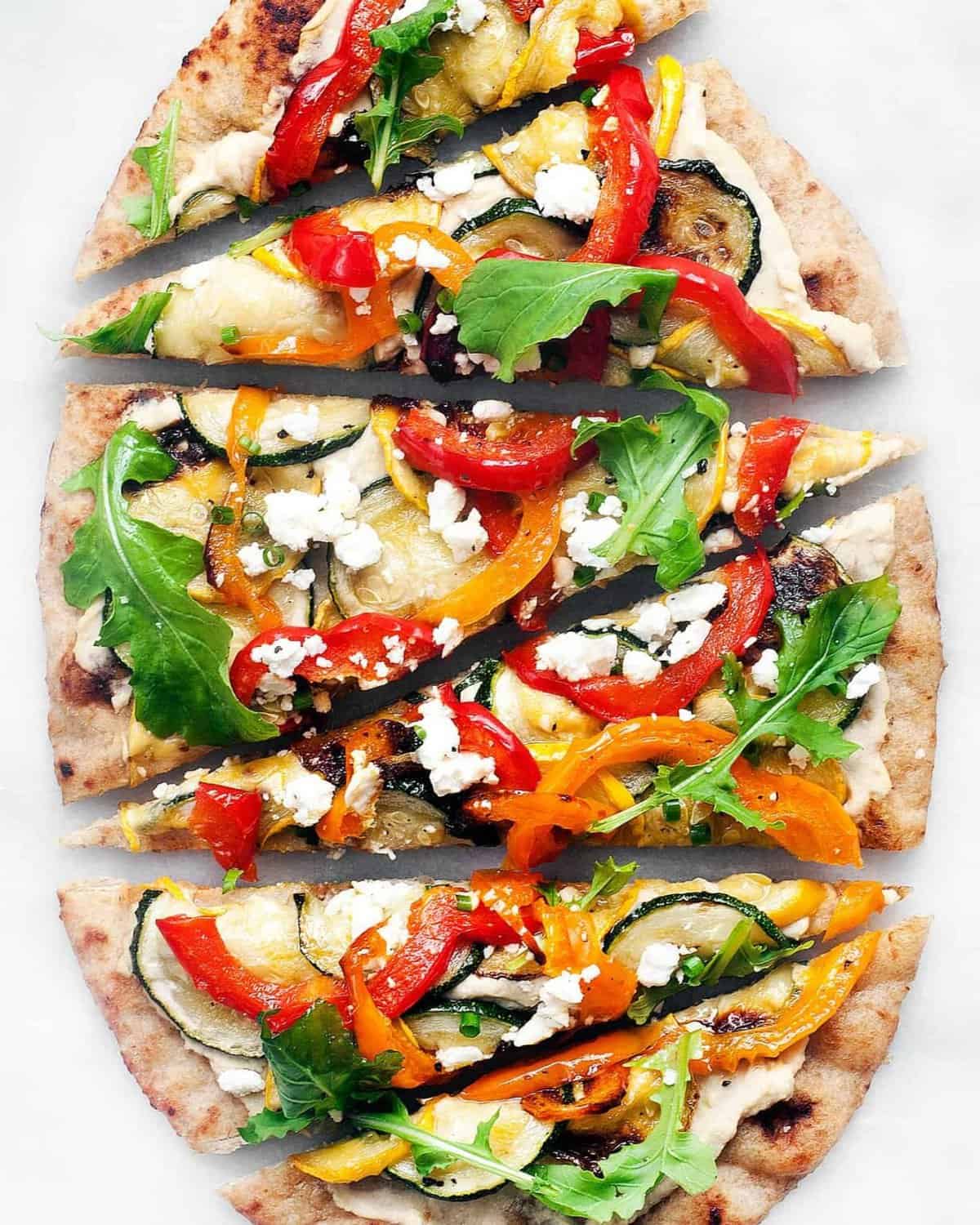 Roasted Vegetable Naan Flatbread Last Ingredient