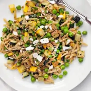 Zucchini Squash Pea Orzo