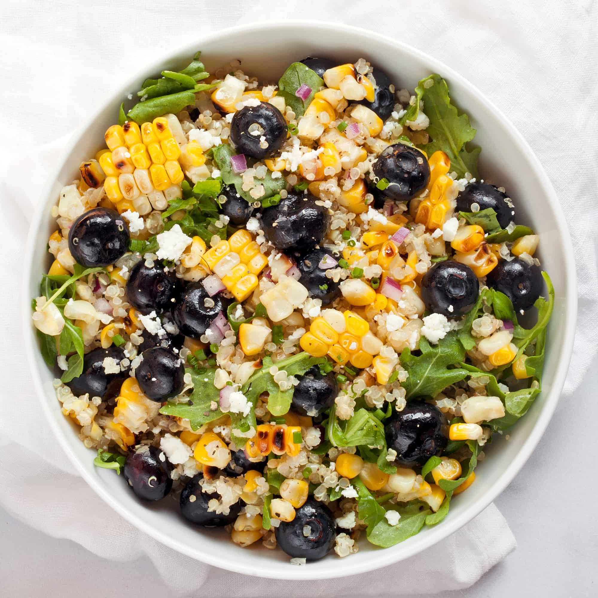 Blueberry Corn Salad with Quinoa | Last Ingredient