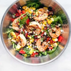 Grilled Chipotle Shrimp & Corn Salad