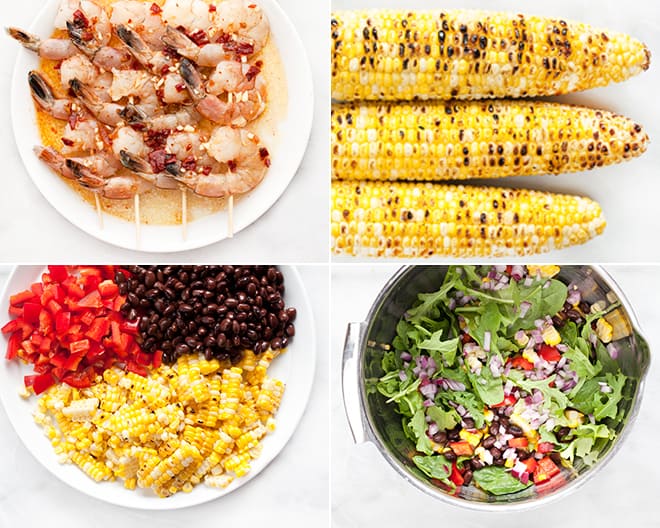 Grilled Chipotle Shrimp & Corn Salad