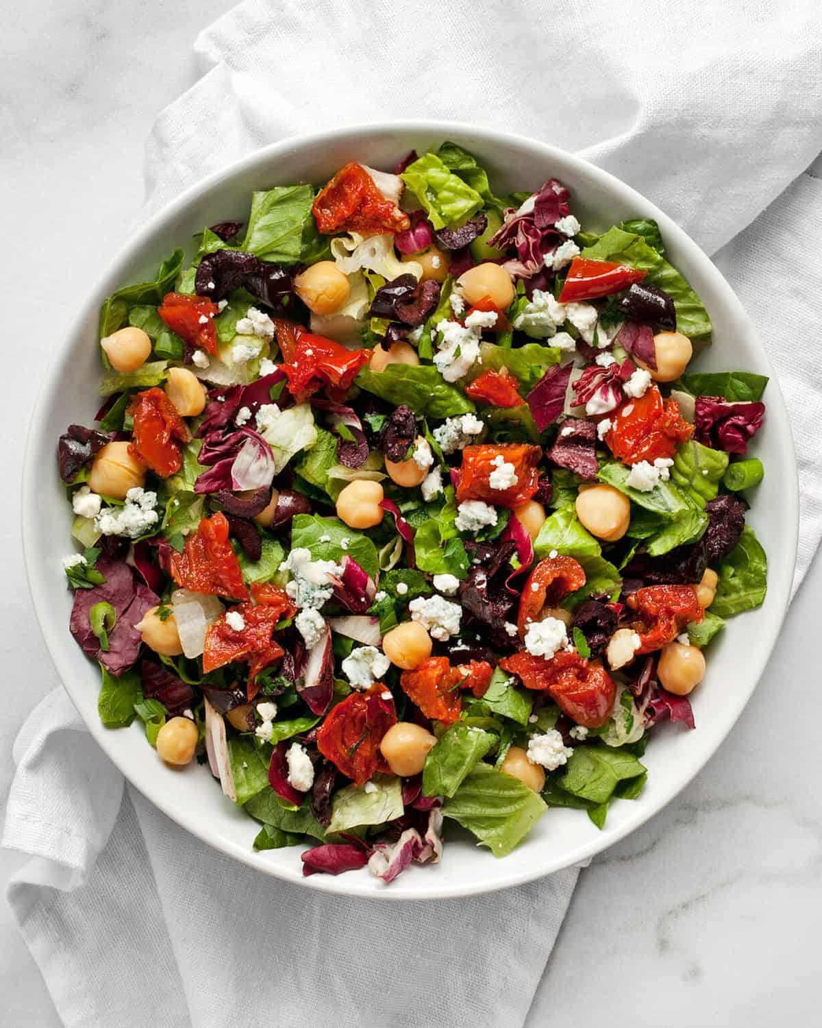 Italian Chopped Salad with Romaine & Radicchio Last Ingredient