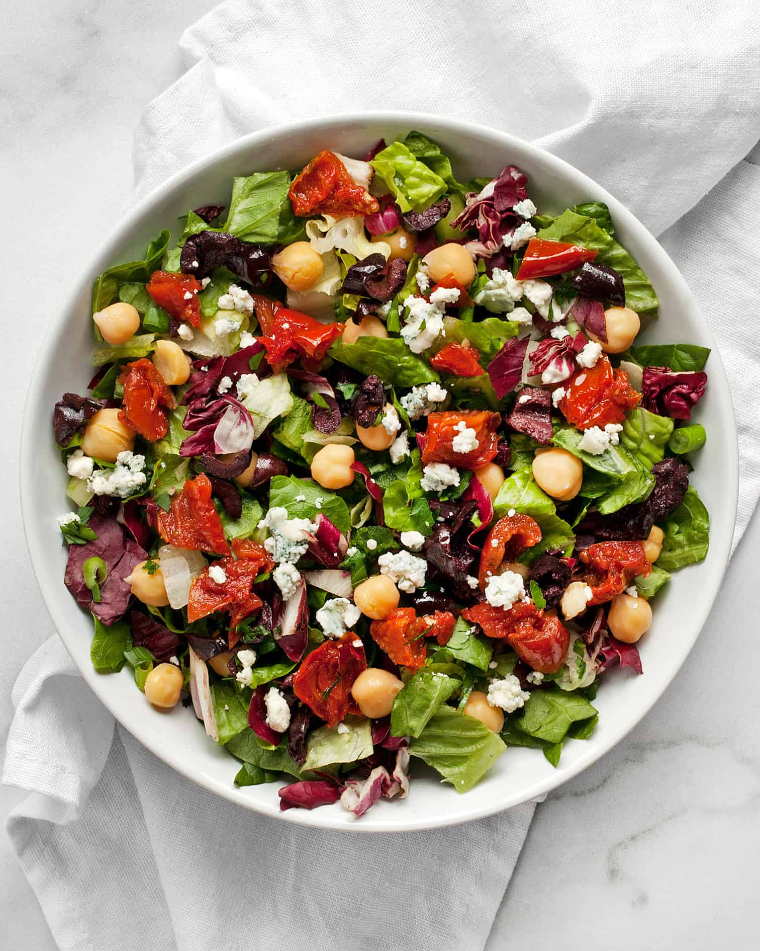 Italian Chopped Salad with Romaine & Radicchio Last Ingredient