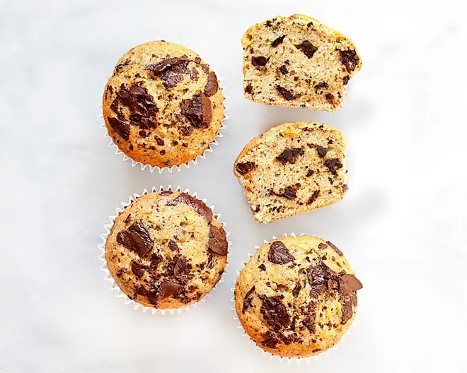 Zucchini Applesauce Muffins