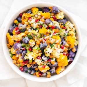 Roasted Rainbow Cauliflower