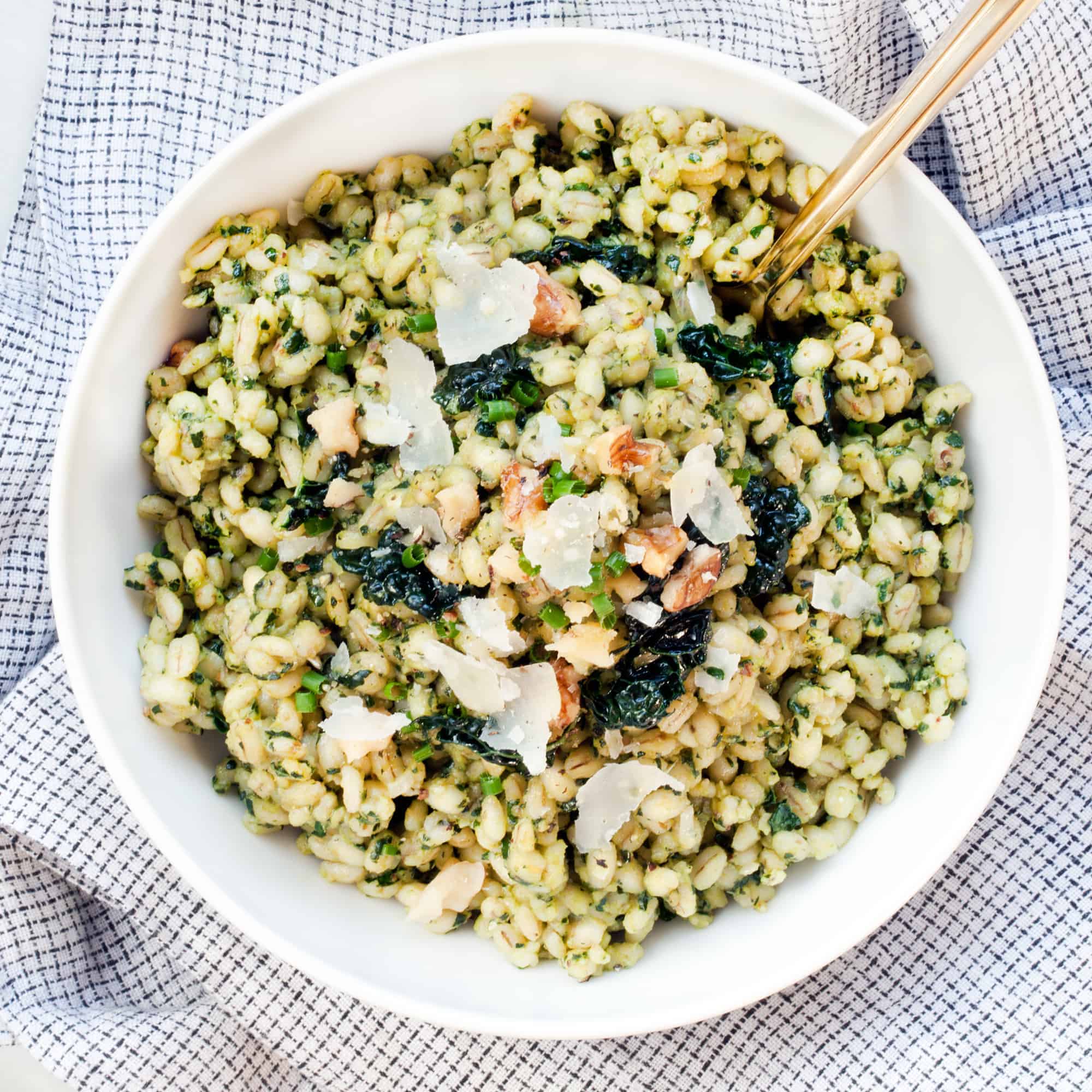 Kale Barley Risotto