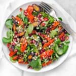 Roasted Carrot Feta Salad